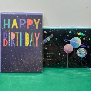 Papyrus Multicolor Space-Themed Birthday Cards